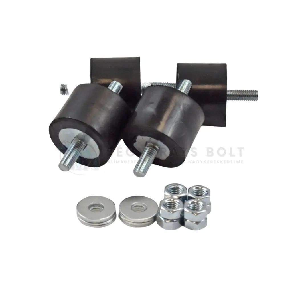 KLÍMATARTÓ KONZOLHOZ REZGÉSCSILLAPÍTÓ GUMIBAK, (40x40 mm) NAGY