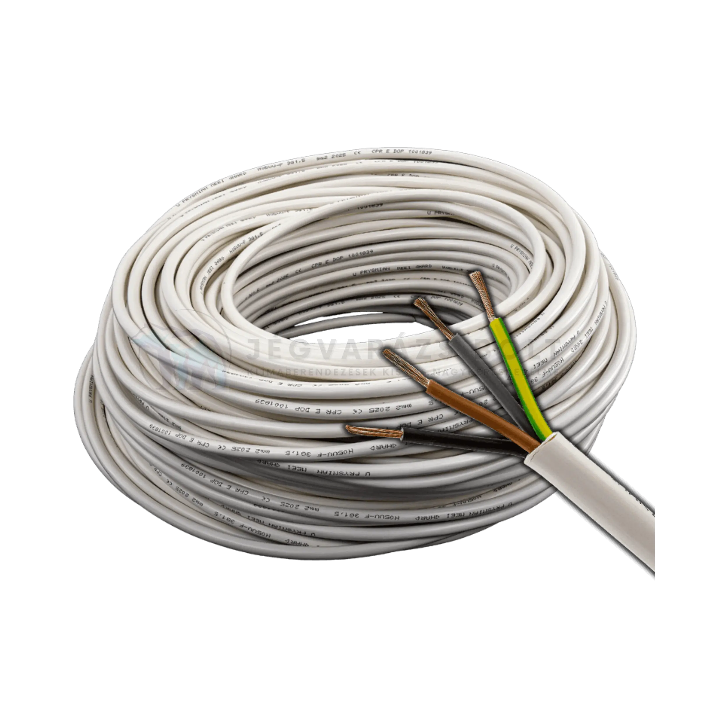 4X1,5MM2 MT VEZETÉK (H05VV-F, FEHÉR)