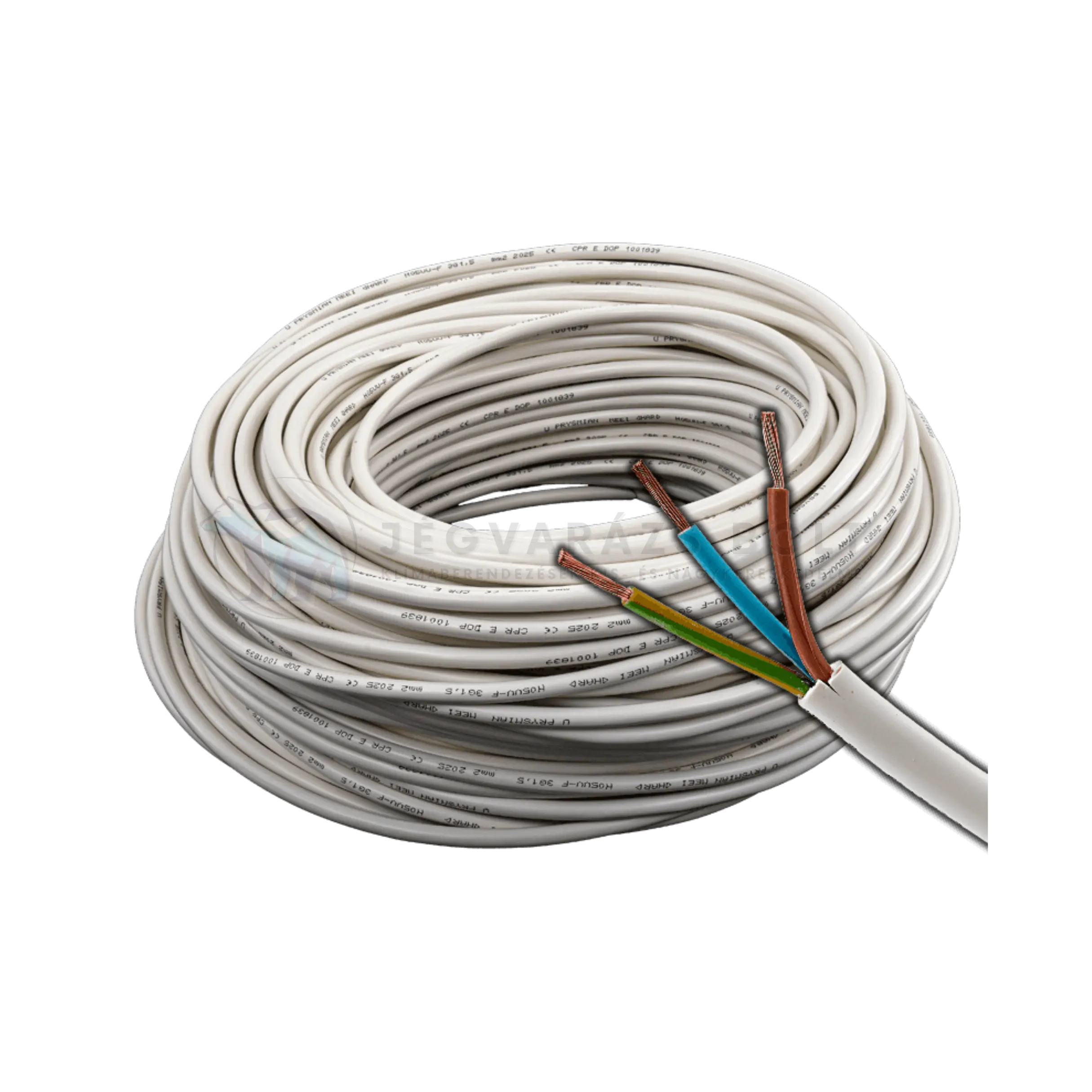 3X1,5MM2 MT VEZETÉK (H05VV-F, FEHÉR)