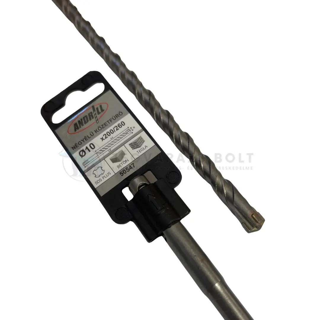 NÉGYÉLŰ ANDRILL kőzetfúró 10x260 MM