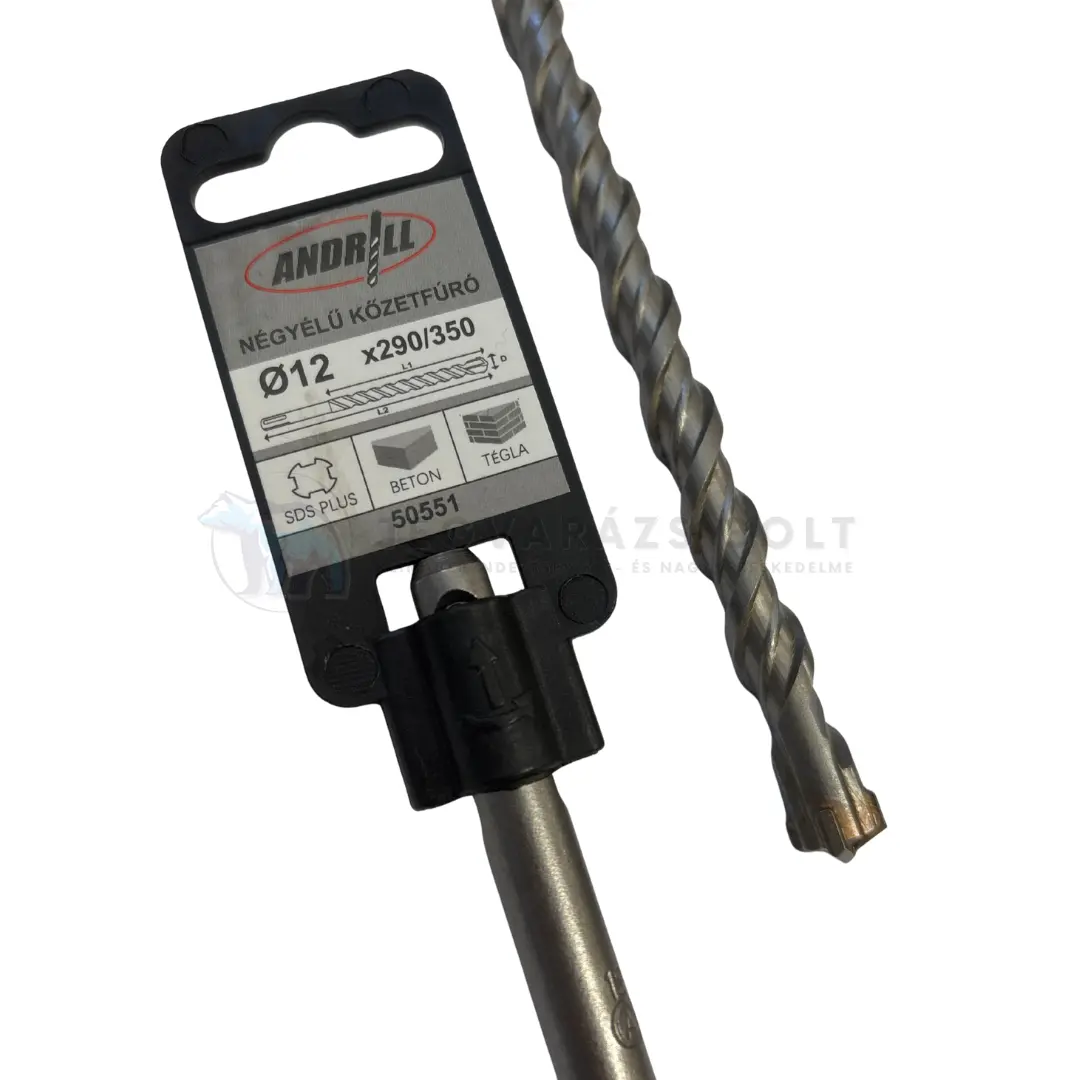 NÉGYÉLŰ ANDRILL KŐZETFÚRÓ 12X350 mm
